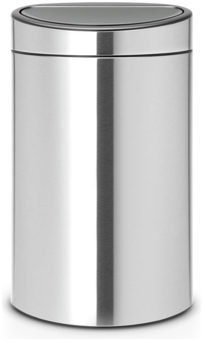 Brabantia Touch Top Recycling Bin - Fingerprint Proof Steel.